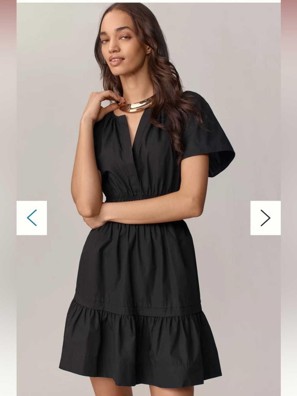 Anthropologie Black Somerset Mini Dress - Worn Once!